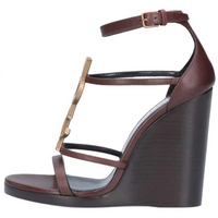 SAINT LAURENT CASSANDRA One Strap Sandals Women's Brown