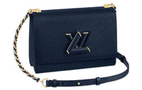 LOUIS VUITTON Twist Mm Braided Links Epi Grained Leather Indigo