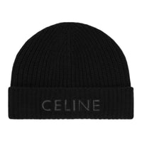 CELINE Beanie In Monochromic Wool