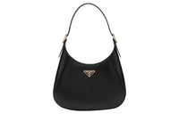 PRADA Leather Handbag Shoulder Bag Women's Black