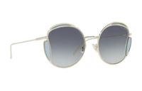 MIU MIU Irregular Shape Sunglasses Women's Gold