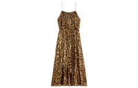 CELINE Slip Dress Women's Umber