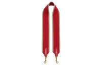 CELINE Fabric And Calfskin Bag Straps Women's Red/Natural