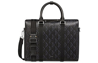 DIOR Canvas Cowhide Shoulder Bag Crossbody Bag Handbag Men's Black