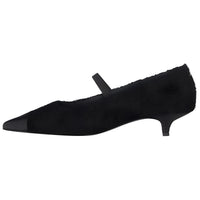 CHANEL Slim Heel Mary Jane Shoes Women's Black