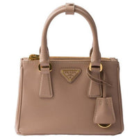 PRADA Galleria Killer Bag Leather Shoulder Bag Crossbody Bag Handbag Mini Women's Brown