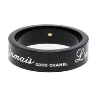CHANEL 2007s Slogan print Bangle Bracelet