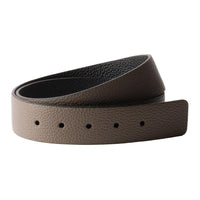 PRADA Leather Belts Men's Bamboo Color Width 3.5CM