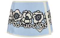 PRADA Casual Short Skirts Women's Blue