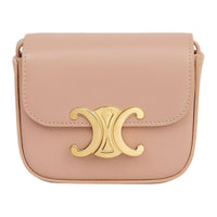 CELINE Claude Cow Leather Shoulder Bag Mini Women's Gummy Peach
