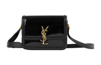 SAINT LAURENT Cow Leather Shoulder Bag Crossbody Bag Small Size Women's Black