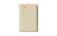 Loro Piana Calfskin Card Holder Women's Beige & Pink