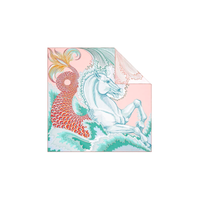 HERMES Silk Scarves Women's Multicolor