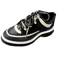 CHANEL Low-Top Casual Shoes Men's Black