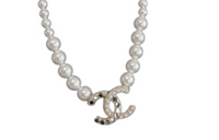 CHANEL Pearl Necklaces Women's White