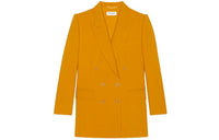 SAINT LAURENT Coats Women's Yellow