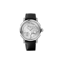 LOUIS VUITTON Wrist Watch Automatic Mechanical Movement Cowhide Strap 39mm Silver Dial Unisex