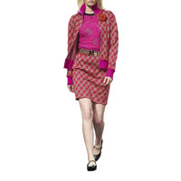 CHANEL 24 Spring And Summer Regular T-Shirt Women's Peach Red Black