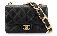 CHANEL 23P SS Lambskin Shoulder Bag, Handbag, Shoulder Bag Women's Black