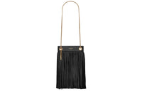 SAINT LAURENT Cow Leather Portable Crossbody Bag Shoulder Bag Women's Black