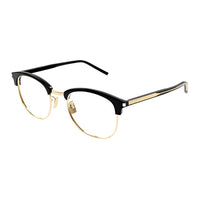 SAINT LAURENT Recycled Acetate Round Eyeglass Frames Women's Black