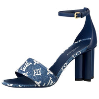 LOUIS VUITTON Silhouette Strap Sandals Women's Blue