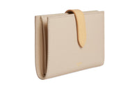CELINE Grained Calfskin Wallet Medium Size Women's Stone Gray Stone