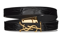 SAINT LAURENT Logo Plaque Wrap Around Bracelet