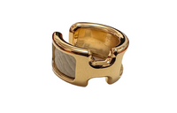 HERMES Clip-on Earrings Unisex Gold