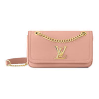 LOUIS VUITTON Grained Calfskin Crossbody Bag Shoulder Bag Women's Pink