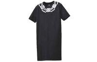 HERMES Short-Sleeved Dresses Women's Black
