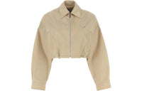 PRADA SS23 Cropped Coats Women's Brown