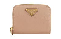 PRADA Leather Wallet Women's Pink