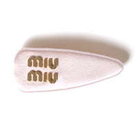 MIU MIU Metal, Silk, Satin, Viscose Hair Clips Women's Pink