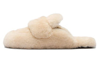 PRADA Triangle-logo Shearling Mules