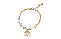 CHANEL Pearl Bracelets Women's Gold