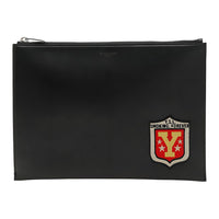 SAINT LAURENT Leather Tablet Clutch Regular Men's Black