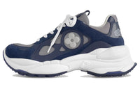 LOUIS VUITTON Run 55 Low-Top Casual Shoes Women's Blue
