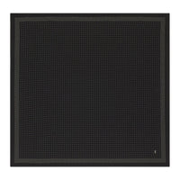 SAINT LAURENT Mulberry Silk Scarves Unisex Black