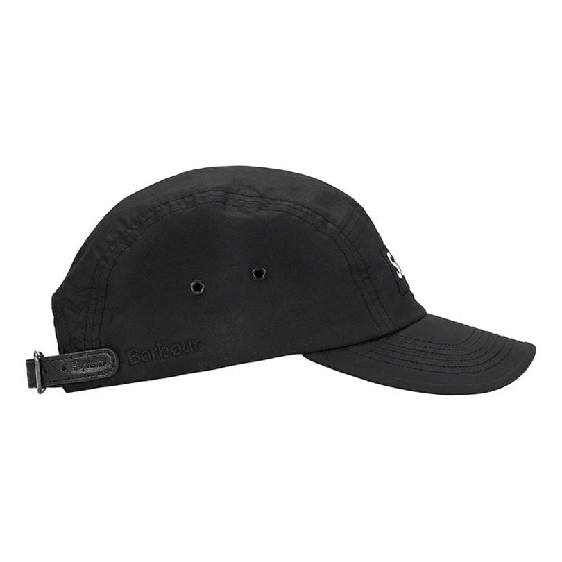 Supreme Barbour Waxed Cotton Camp Cap 'Black White' SUP-SS20-610