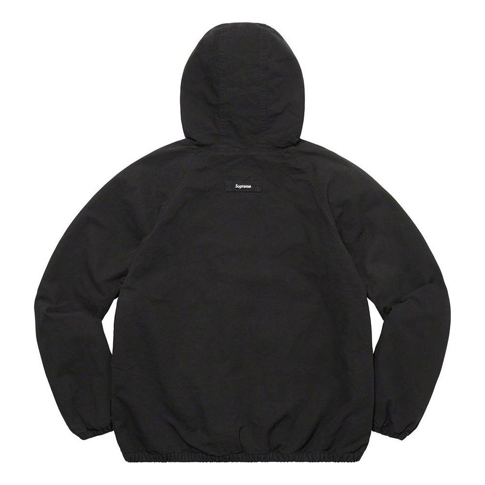 Supreme Cotton Hooded Jacket 'Black White' SUP-SS22-834