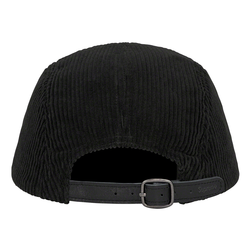 Supreme Corduroy Camp Cap 'Black White' SUP-FW22-1126
