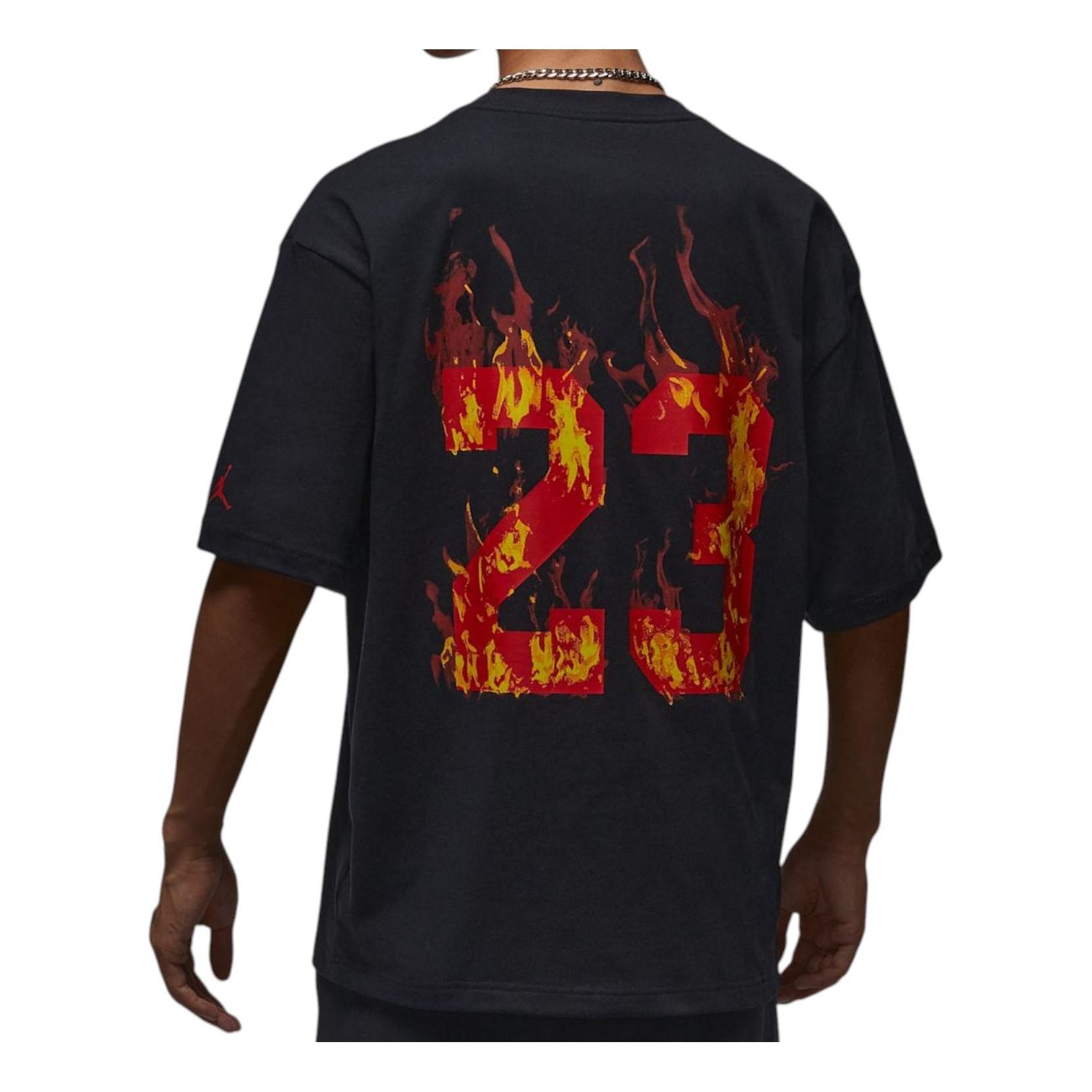 Air Jordan Flames T-Shirt 'Black' IQ6957-010