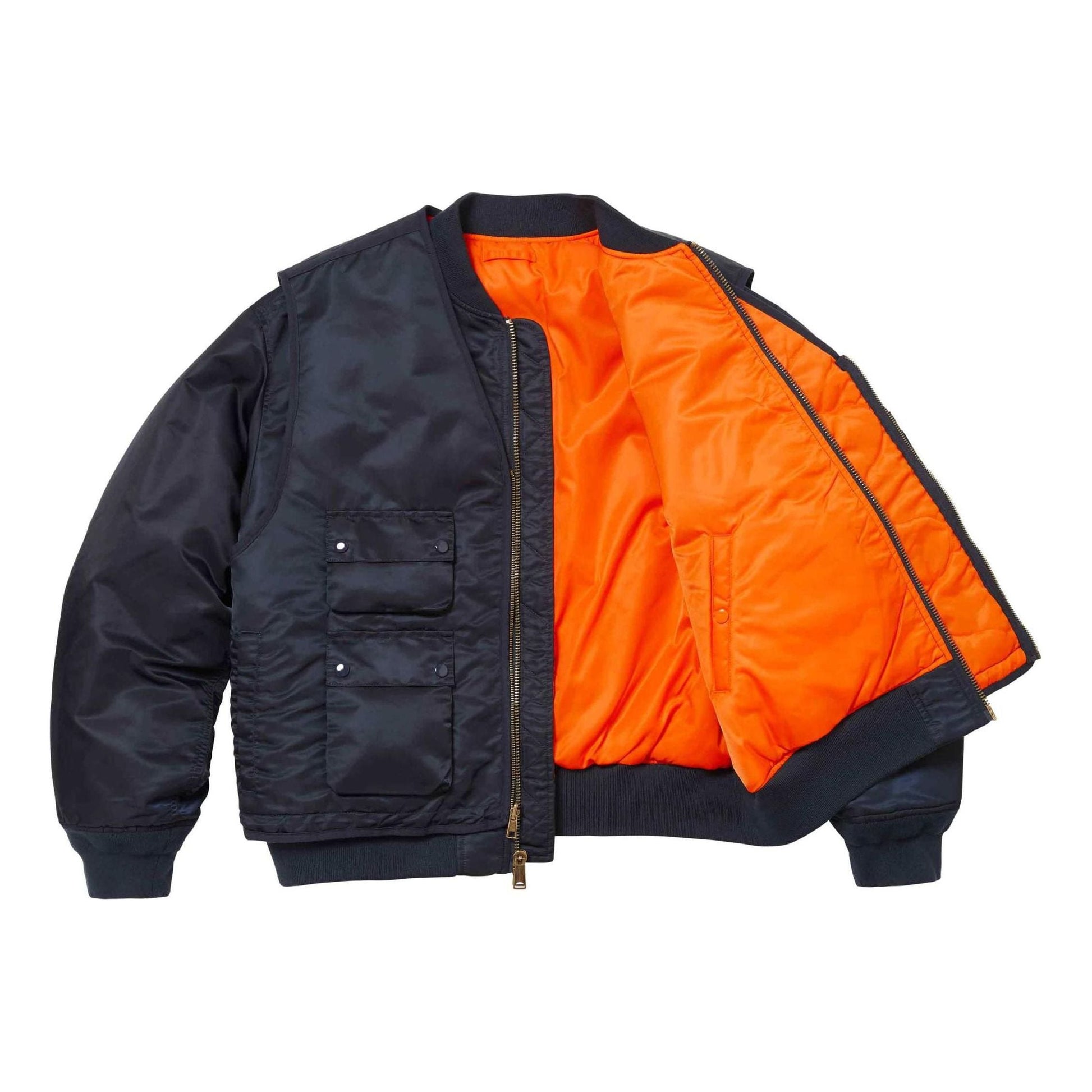 Supreme 2-IN-1 MA-1 + Vest 'Black Orange' SUP-SS24-063