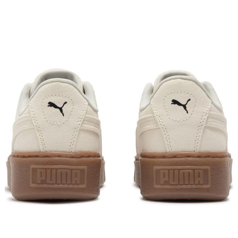 (WMNS) PUMA Basket Platform Canvas 'Beige' 399251-02