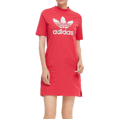 (WMNS) adidas Tee Dress 'Red' FL0040