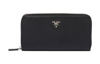 PRADA Leather Wallet Men's Black