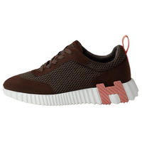 HERMES Bouncing Low-Top Casual Shoes Women's Dark Brown