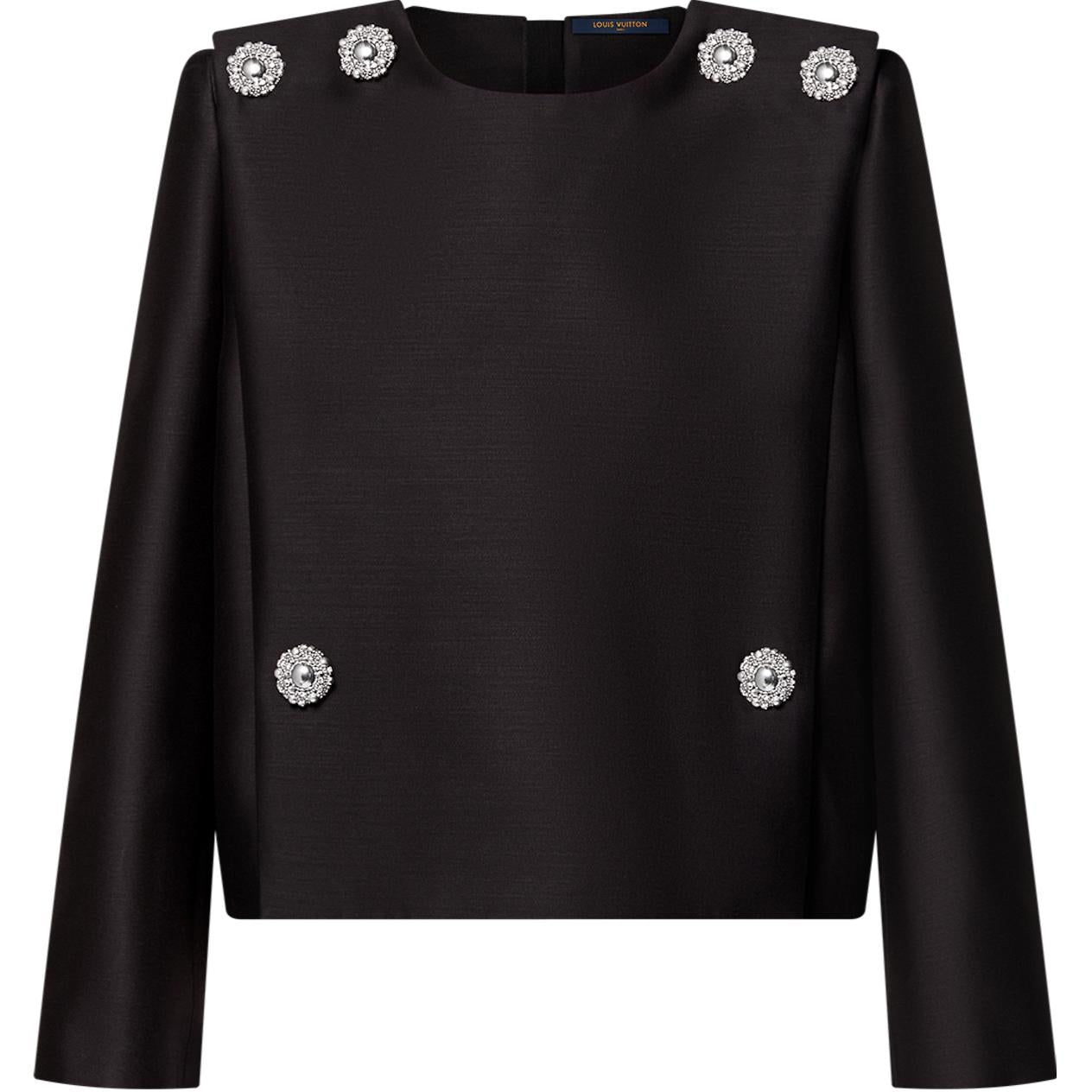 LOUIS VUITTON Jewel Button Mikado Blouse