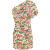 SAINT LAURENT Floral print Tulle Minidress